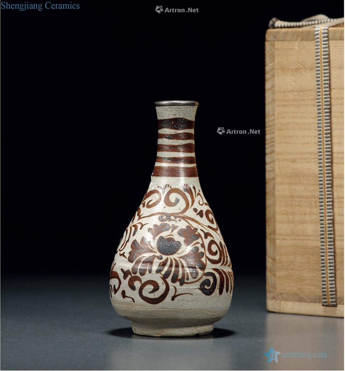 The song dynasty Jizhou kiln volume grass grain small gall bladder