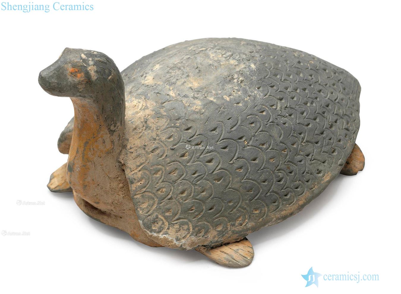 Northern wei dynasty Painted pottery turtle