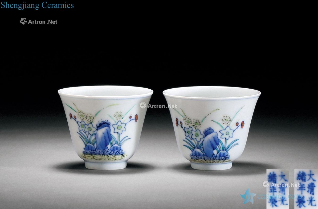 Dou decorated god reign of qing emperor guangxu cup (a)