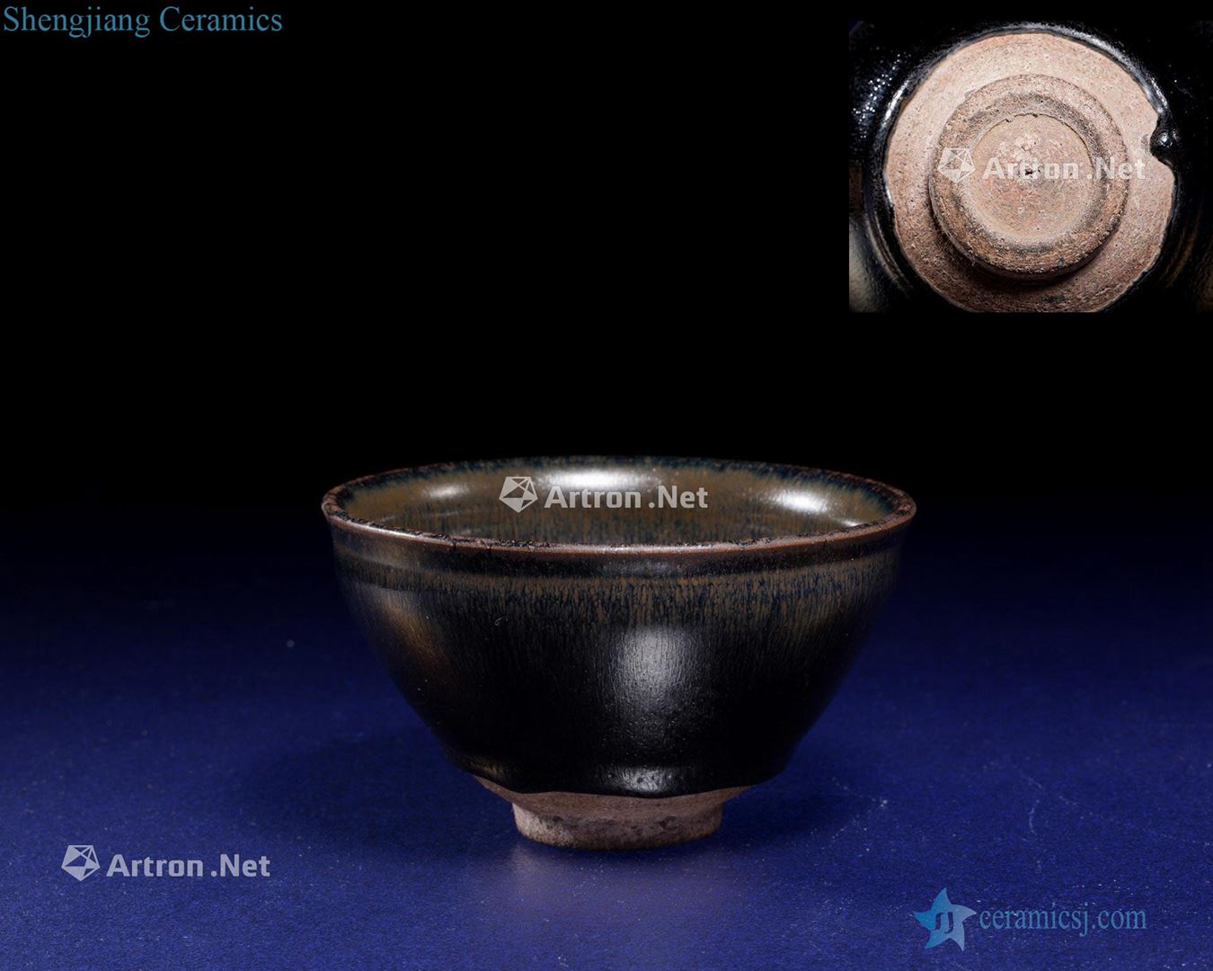 In the 12th century To build kilns black glazed bowl