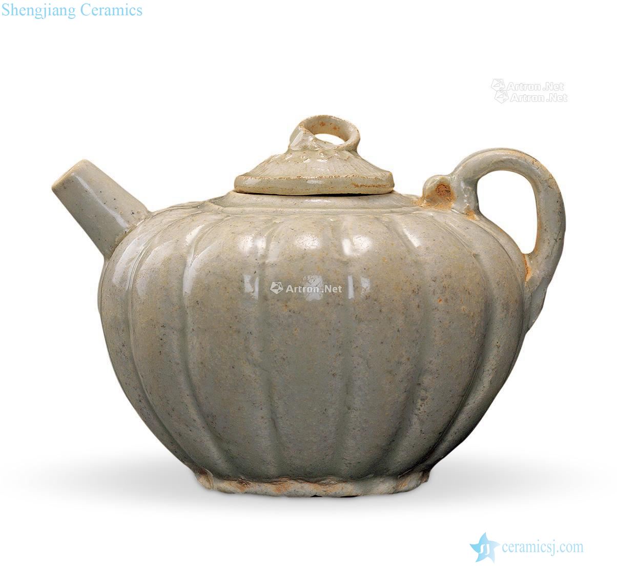 Ming or earlier Left kiln melon leng pot