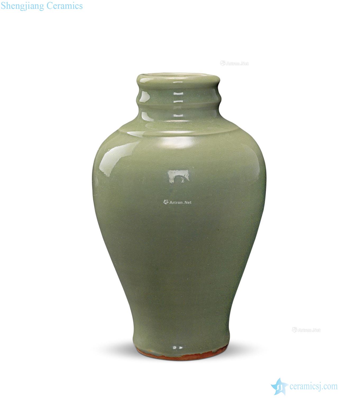 In states in early Ming dynasty longquan spiral grain bottle mouth