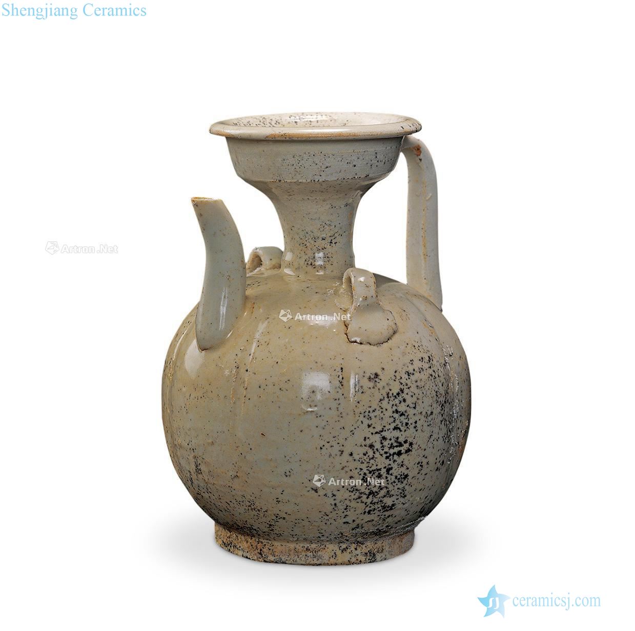 Ming or earlier Numerous chang kiln hip flask