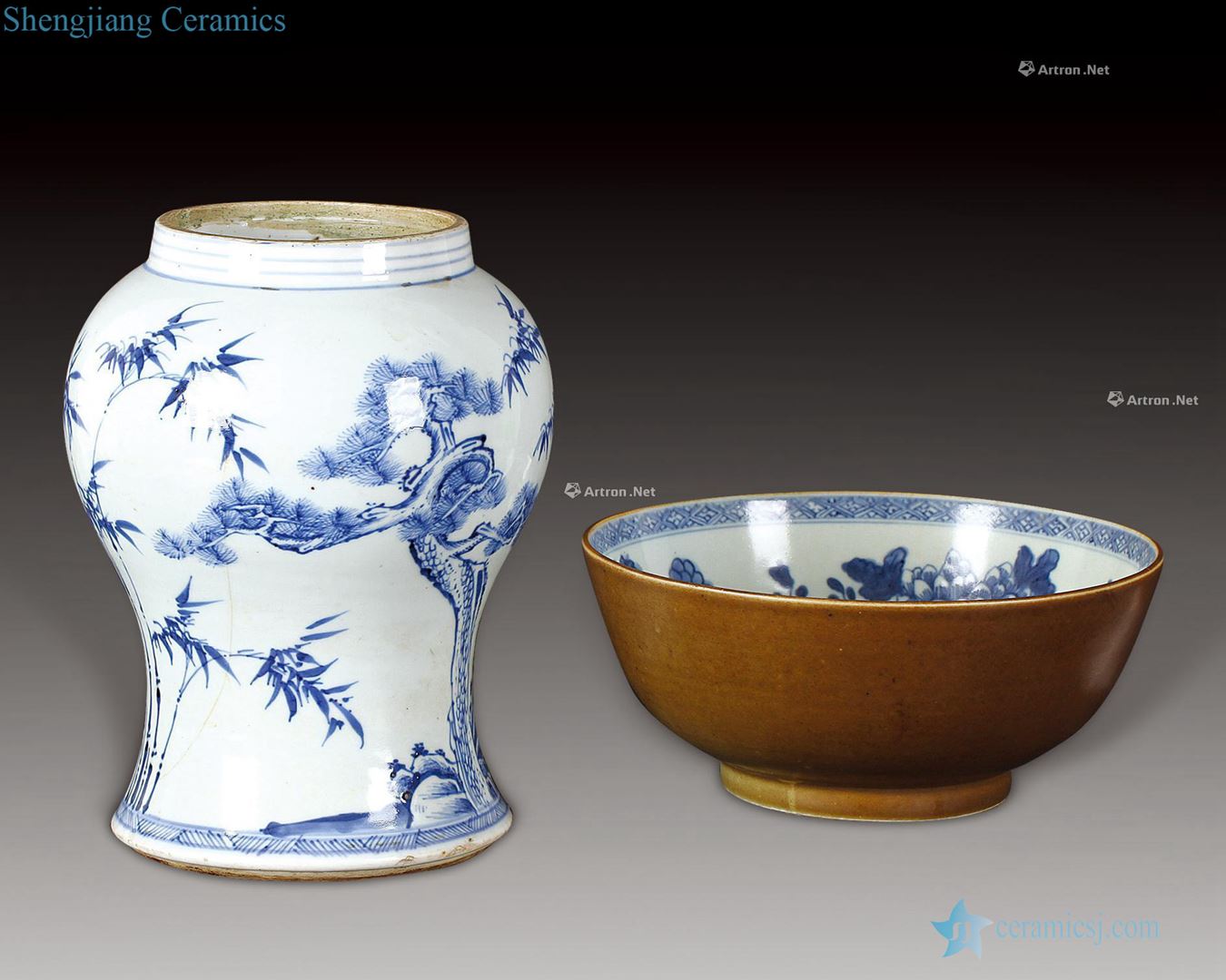 The qing emperor kangxi ladle head, rust glaze porcelain bowl
