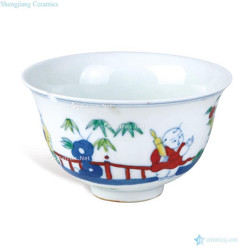 Ming chenghua year Bucket YingXiWen cup