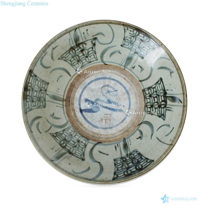 The late Ming dynasty Green candle tray
