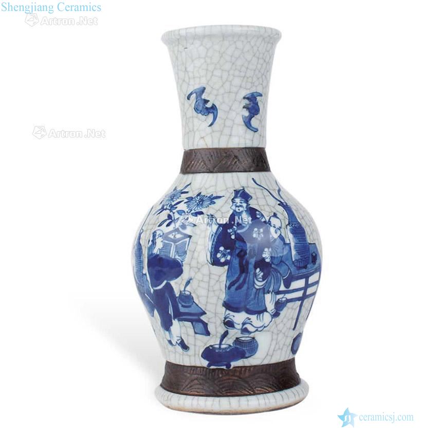 Ming chenghua Stories of elder brother glaze porcelain bottles