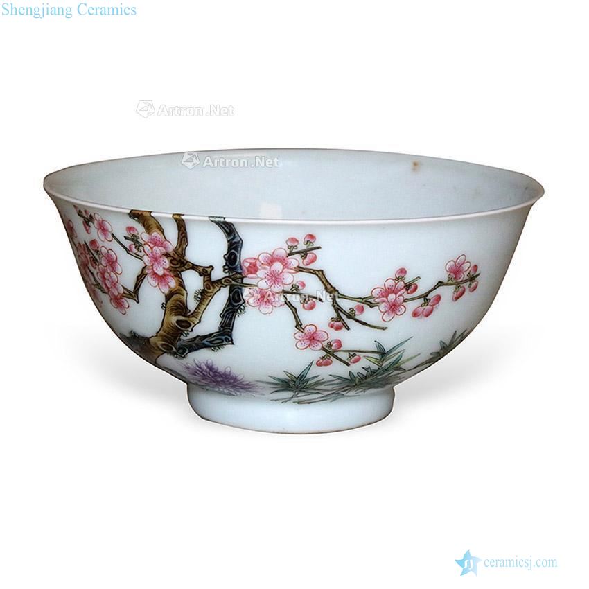 Qing yongzheng Lin chunyan enamel bowls
