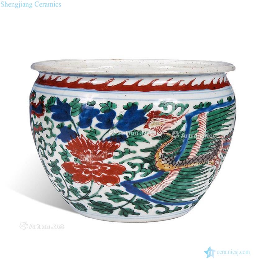 The late Ming dynasty Double phoenix grain cylinder