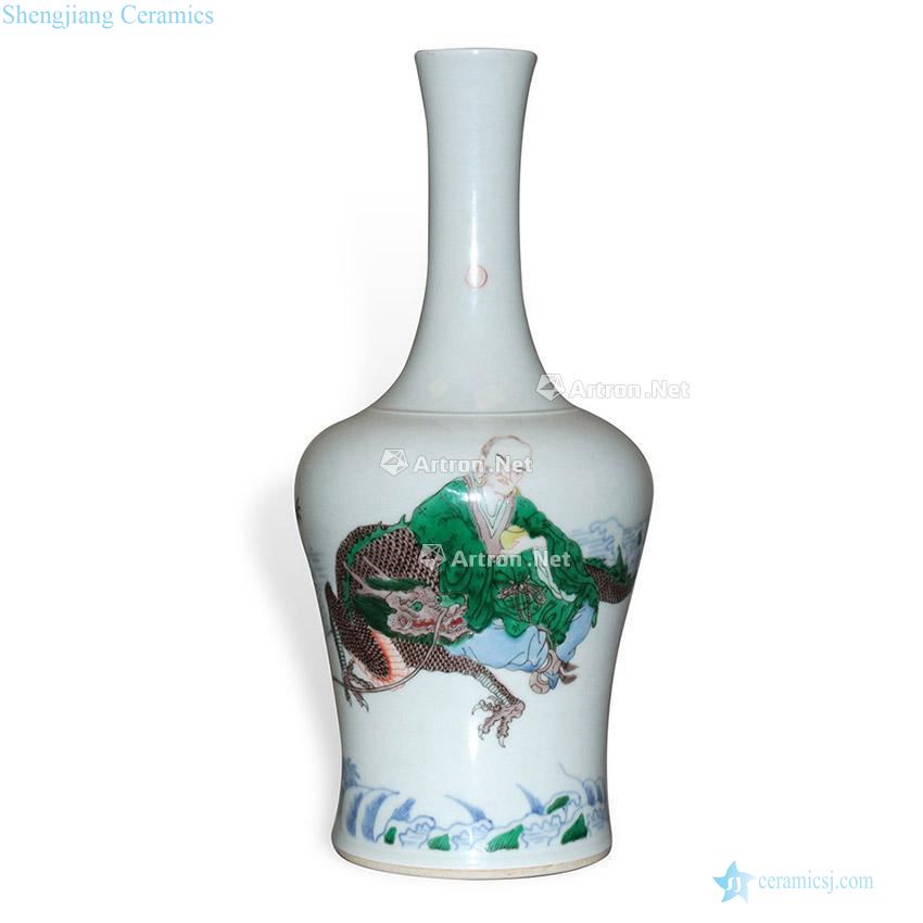 The qing emperor kangxi years Blue and white color Luo Hantu bell