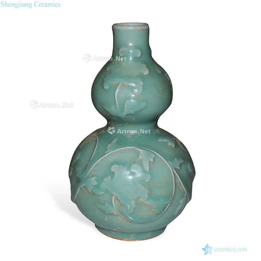 The song dynasty Relief around the branch grain bottle gourd flowers
