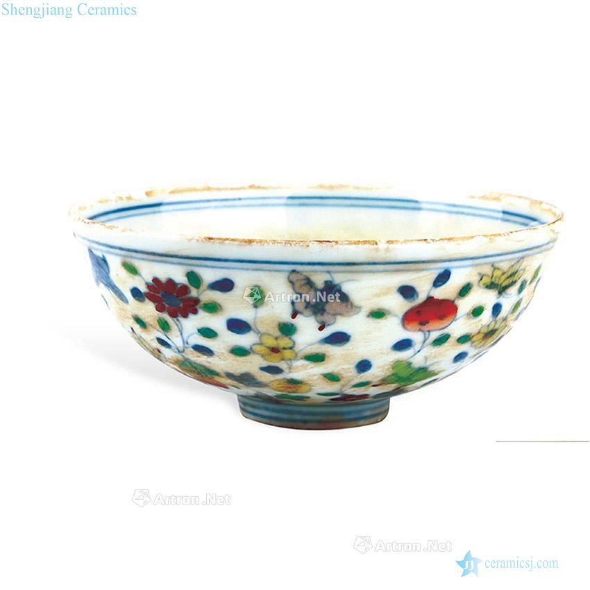Ming chenghua year Bucket color seems as long as three years bowl