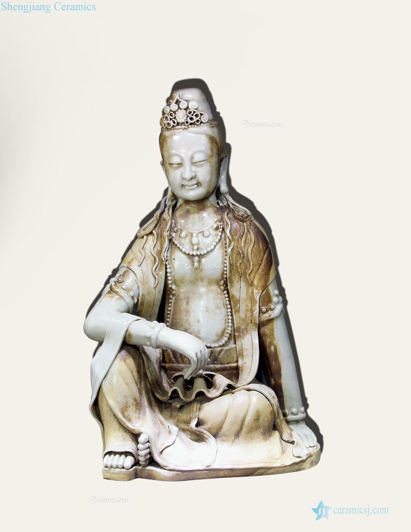 yuan White glaze of Buddha