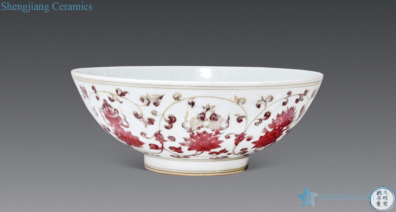 Ming Youligong sweet floral print roll in the bowl