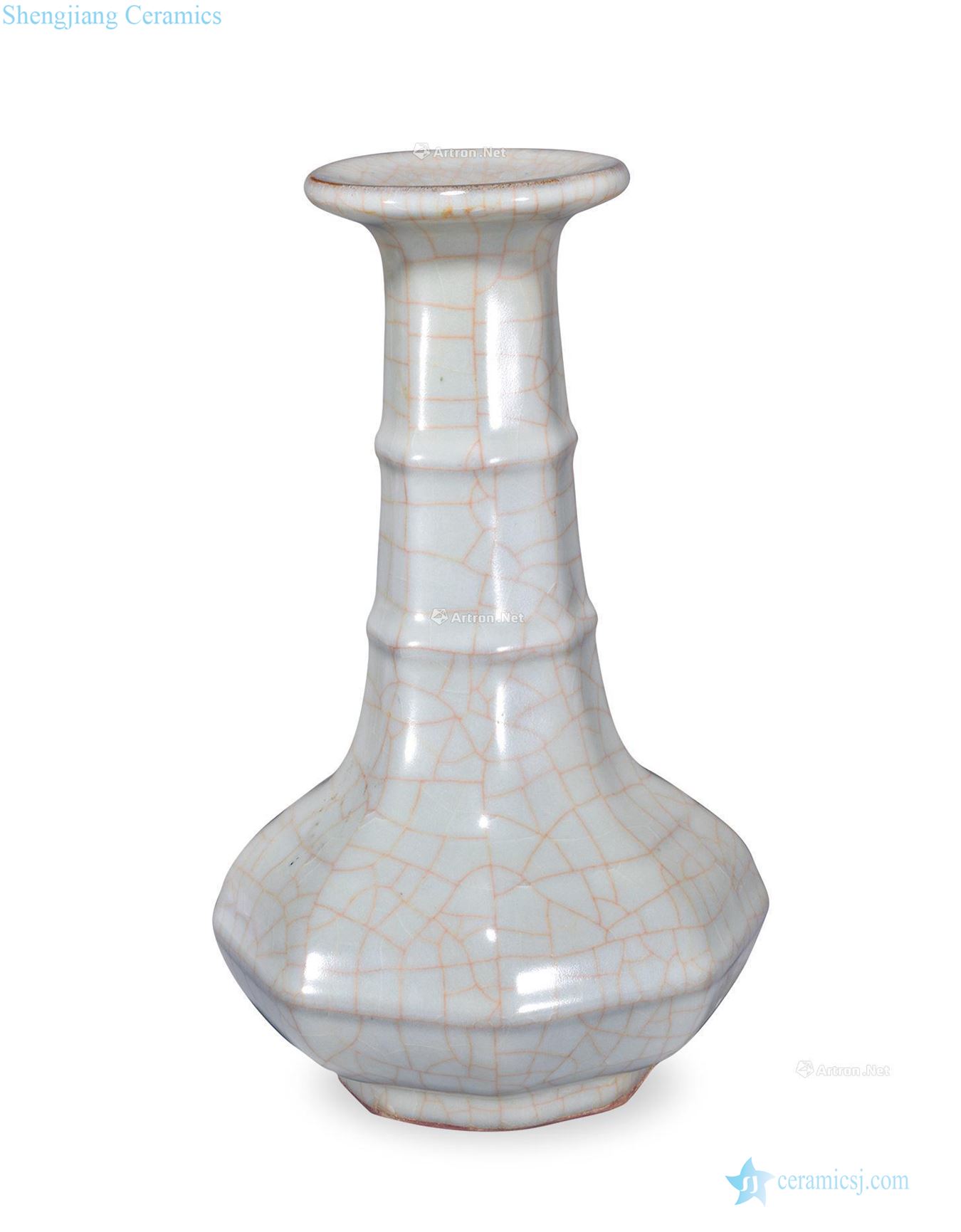 The song dynasty Eight arrises string lines long neck dish buccal bottle