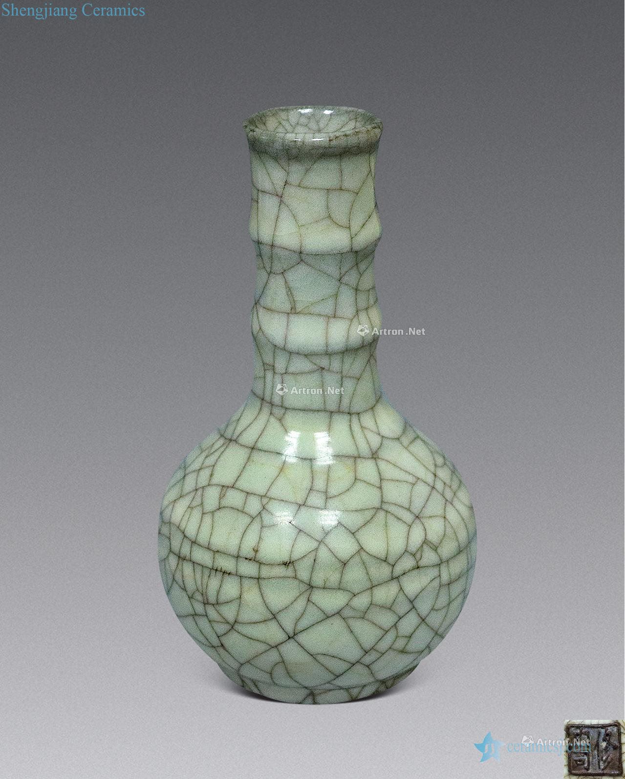 The song dynasty Kiln bamboo grain to the flask