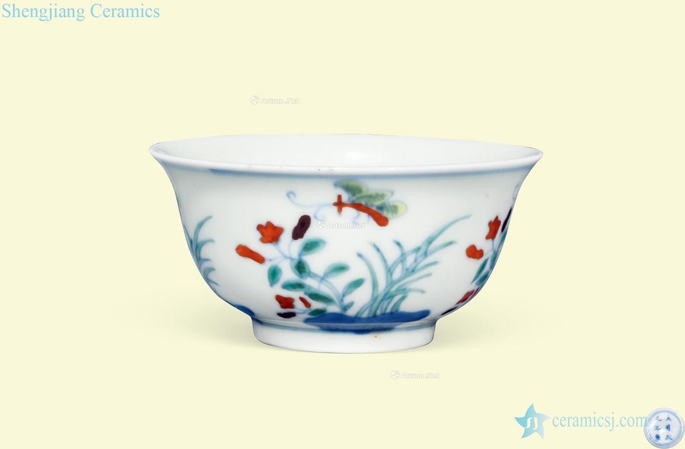Ming Dou decorated butterfly tattoo pressure hand cup