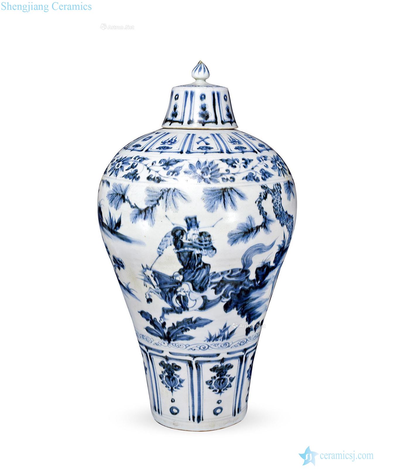 Ming Under blue Xiao He month after han xin mei bottle half cover