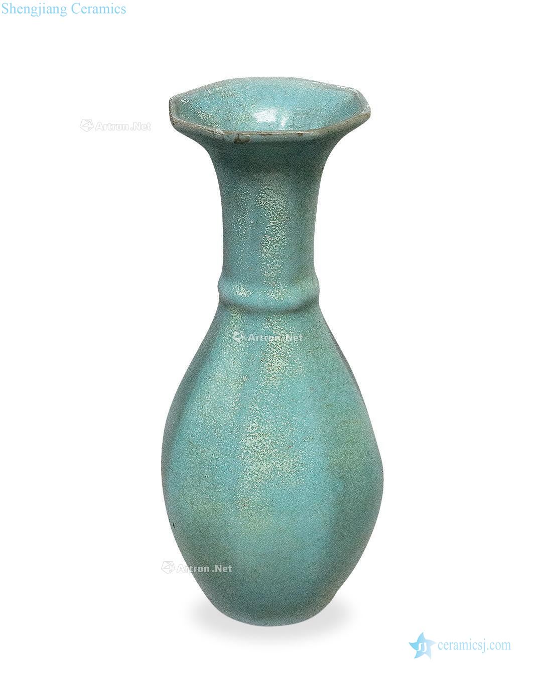 The song dynasty Your kiln eight arrises olive bottle