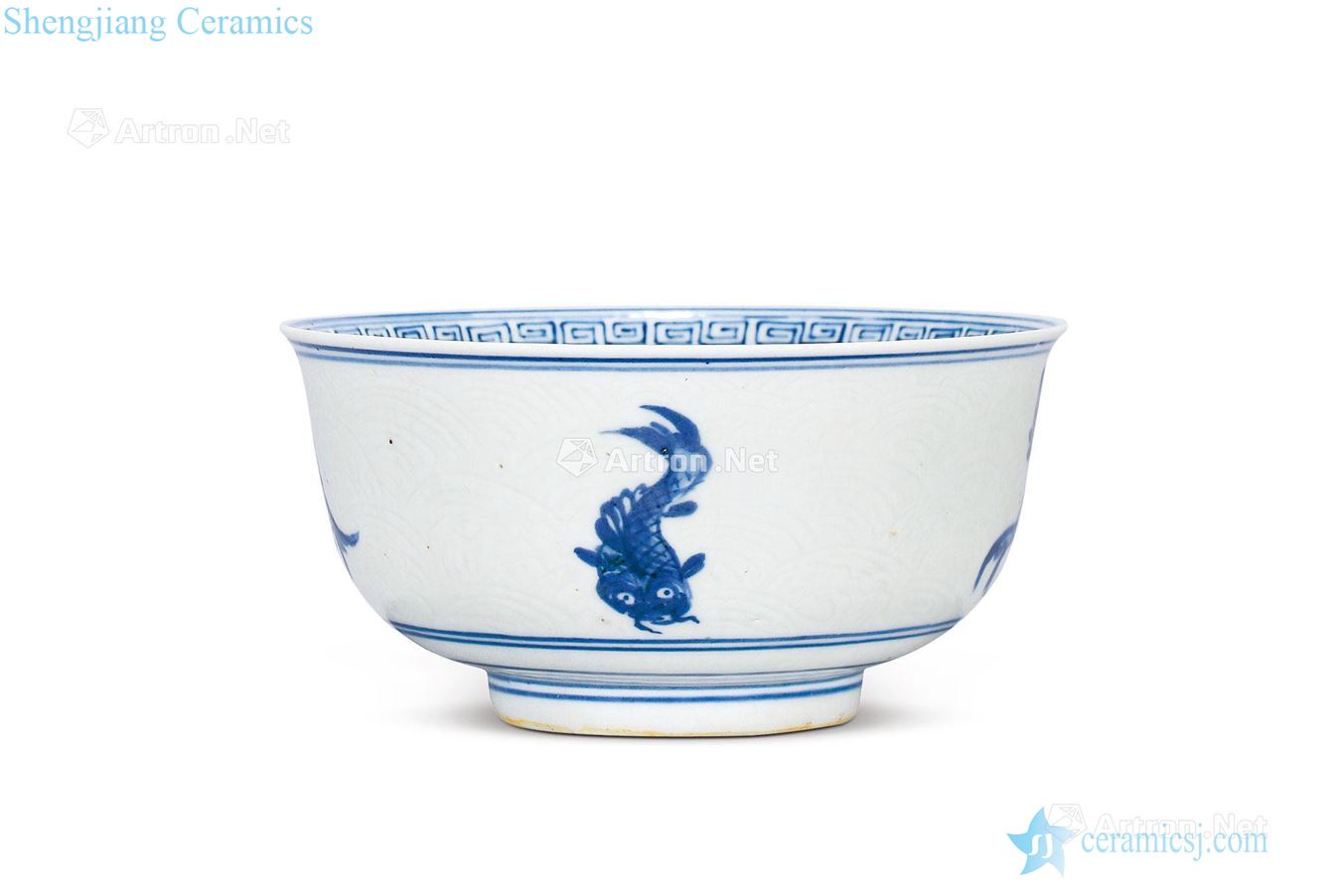 Ming Blue and dark moment hill sea fish bowl