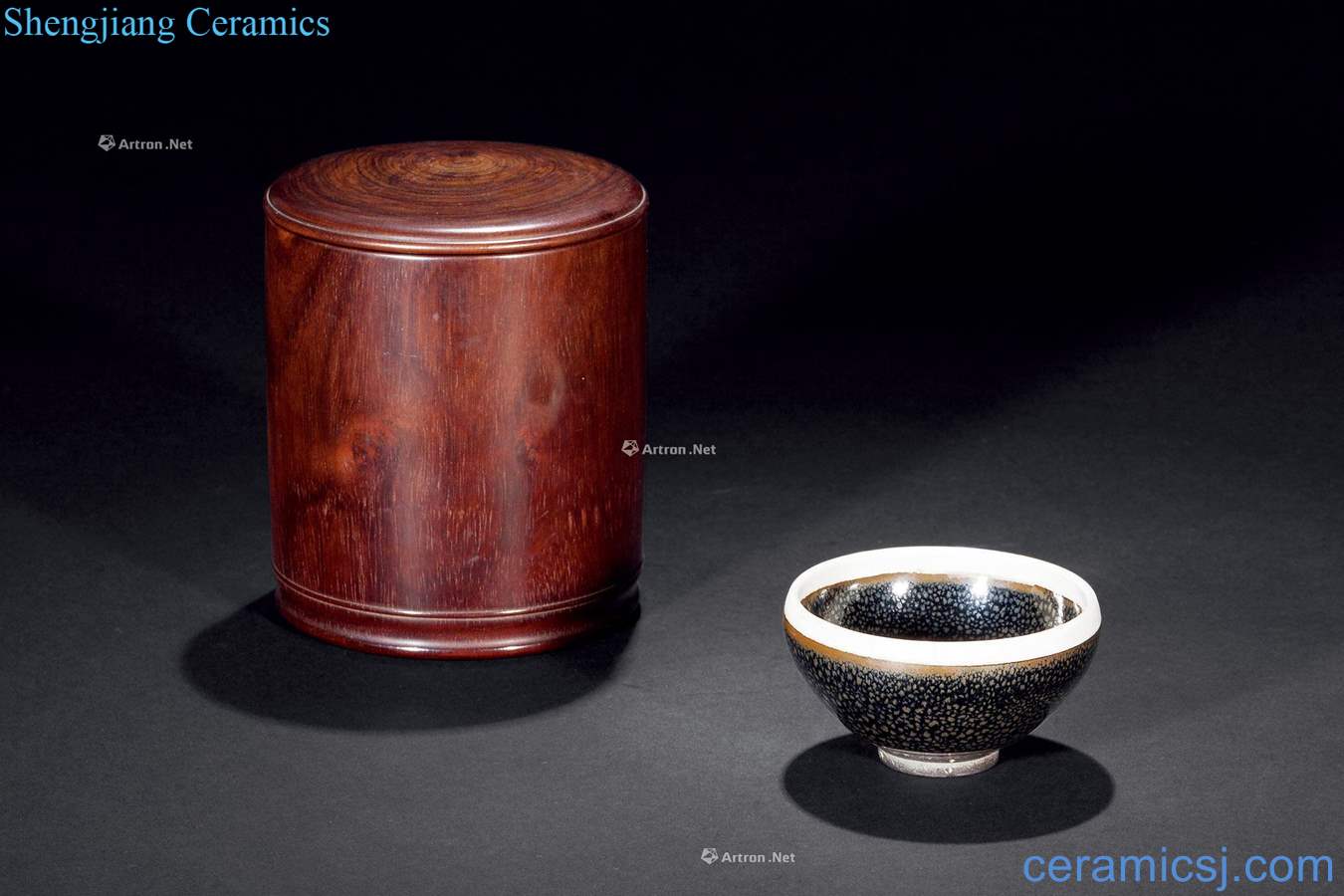 Ming or earlier Shanxi Province huai ren kiln black glaze oil lamp