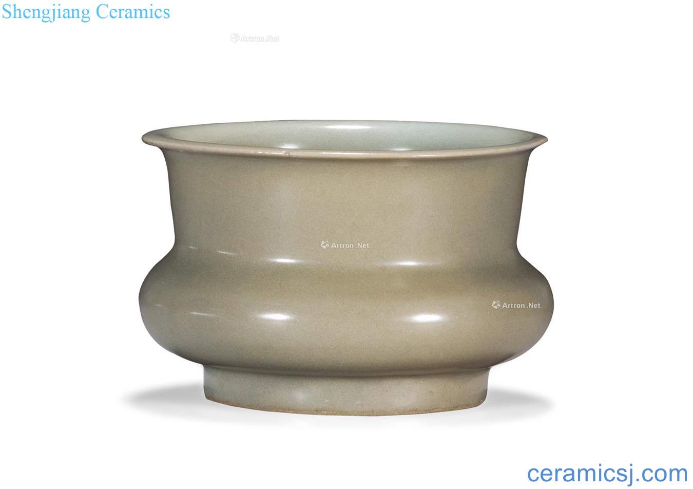 Ming Longquan celadon glaze slag bucket
