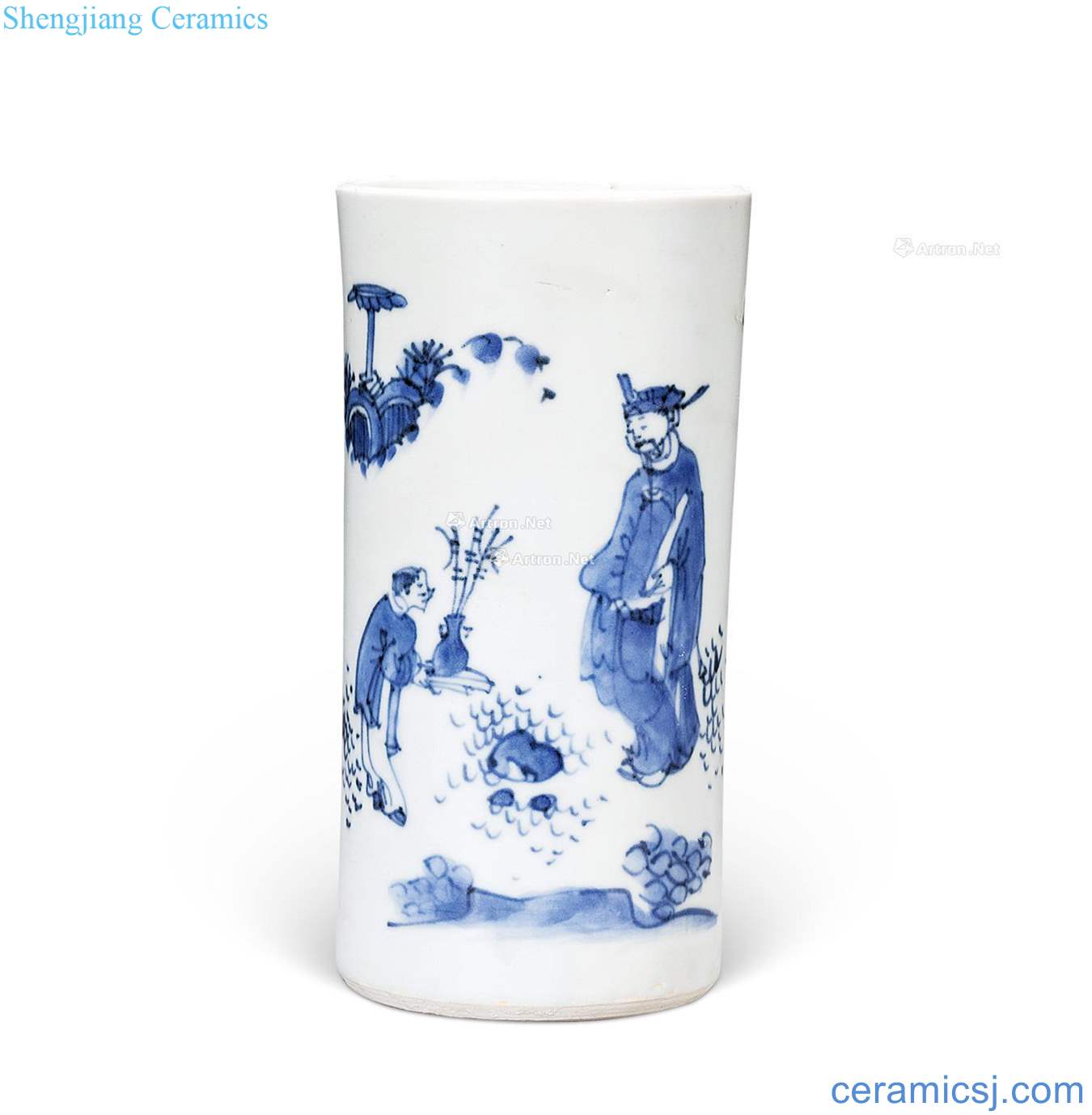 Stories of early qing porcelain brush pot