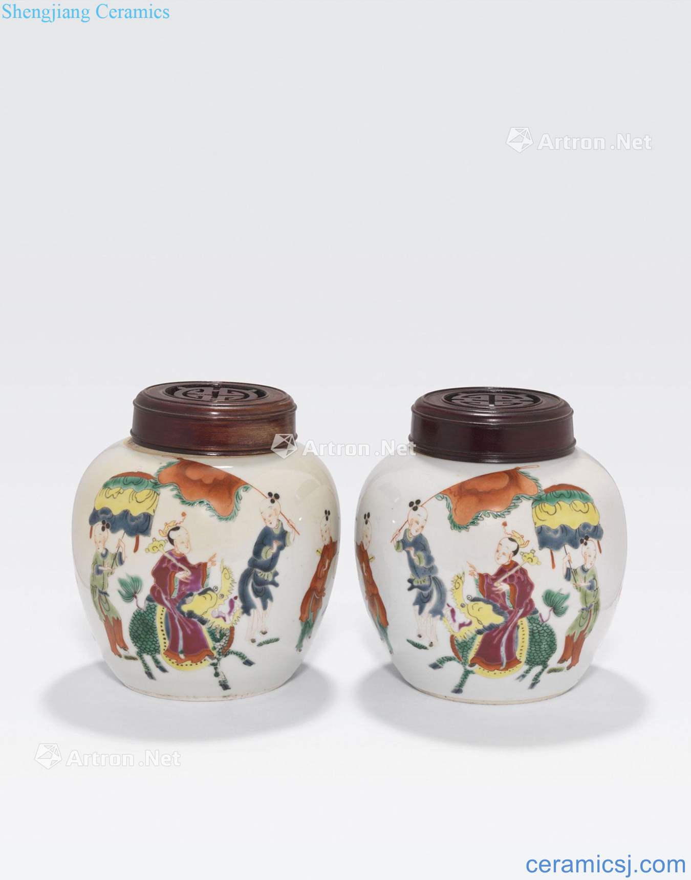 Newest the Qing/Republic period A PAIR OF SMALL FAMILLE ROSE ENAMELED PORCELAIN JARS