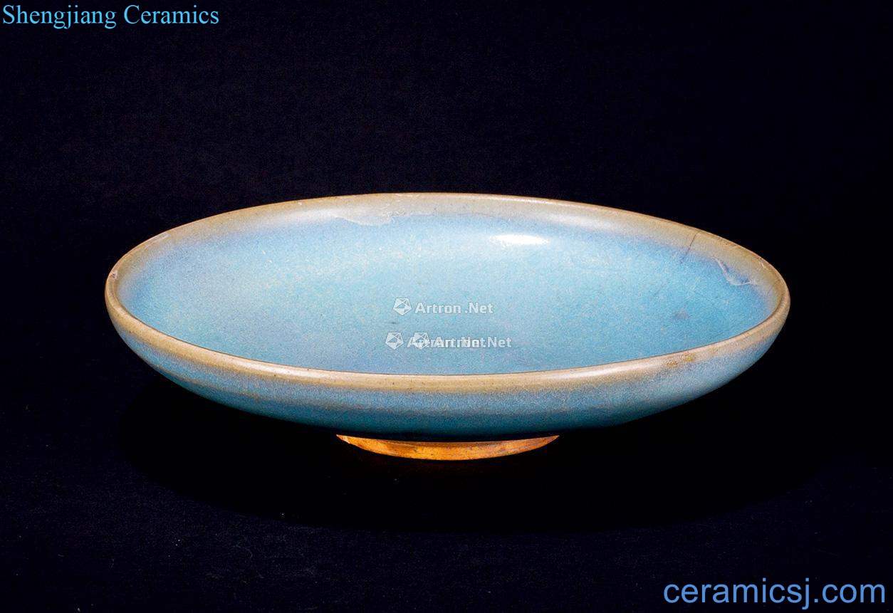 Ming or earlier The azure glaze masterpieces small dish