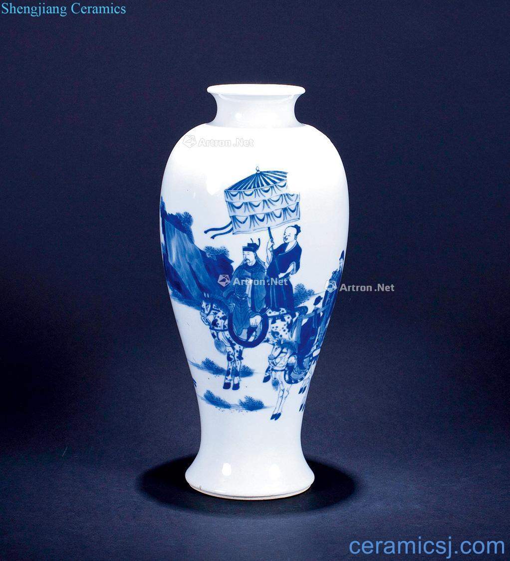 The qing emperor kangxi porcelain figure goddess of mercy bottle careers