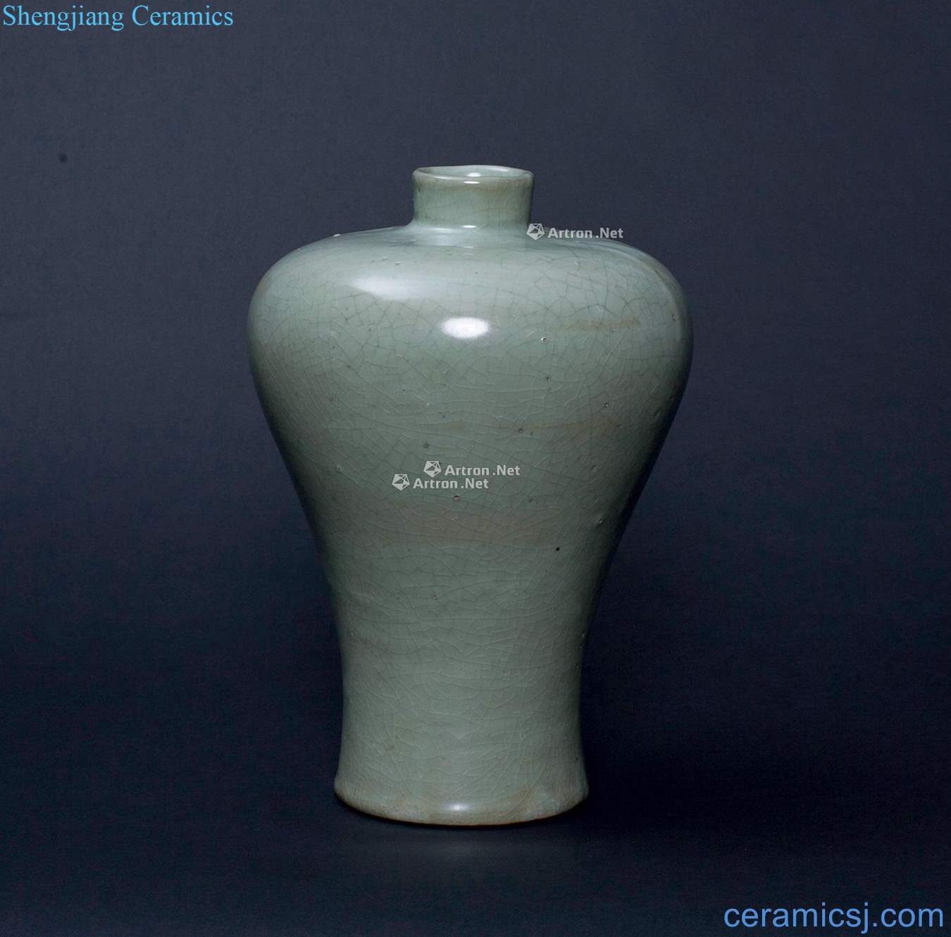 The late Ming dynasty Officer glaze plum bottle