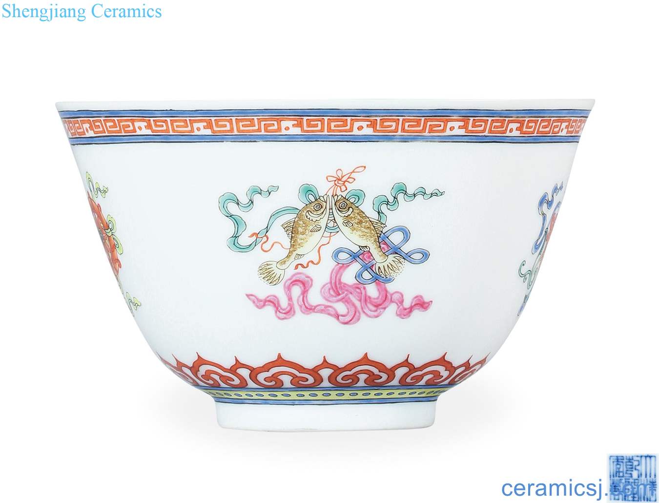 Qing qianlong pastel in a bowl