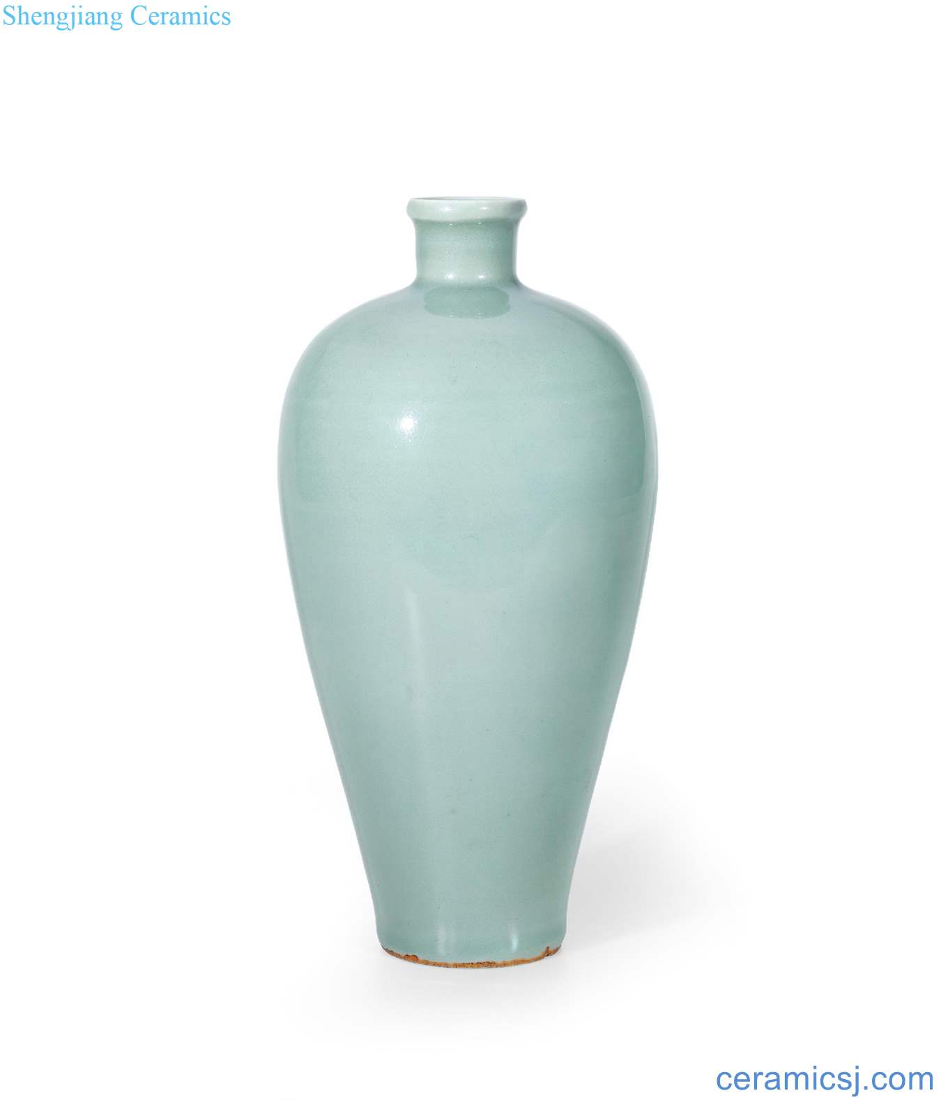 yuan Longquan celadon glaze plum bottle