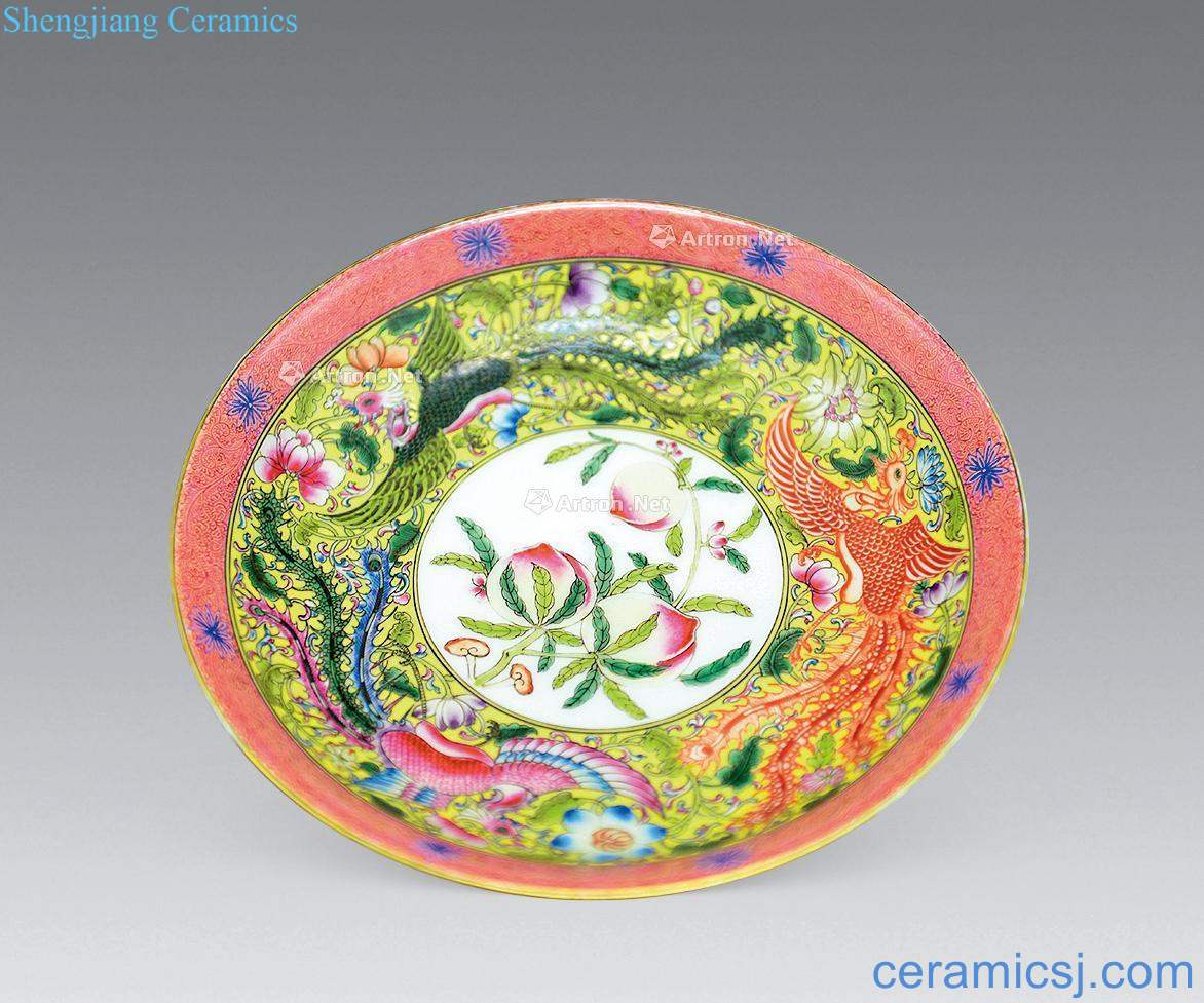 Clear pastel colored enamel wind tray