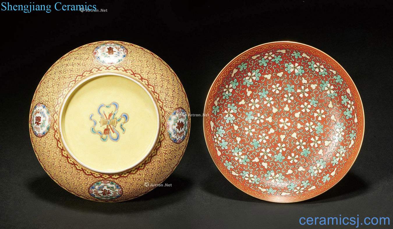 Qing will be satisfied with pastel ferro ShouXi plate