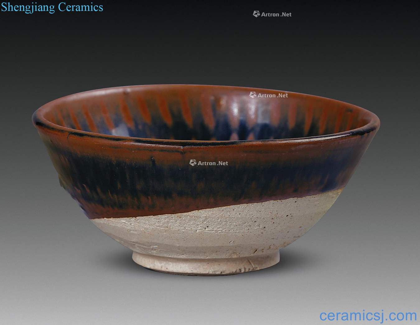 Song magnetic state kiln rust flower bowl (a)