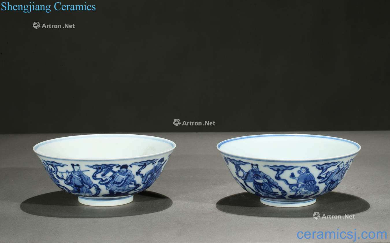 qing Character of the eight immortals bowl (a)