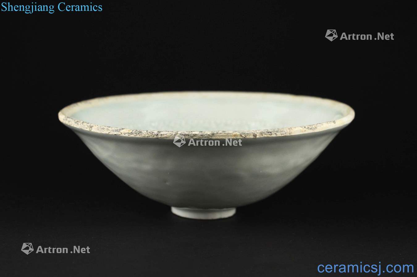 The song dynasty Left without shadow blue glazed bowl of the doll