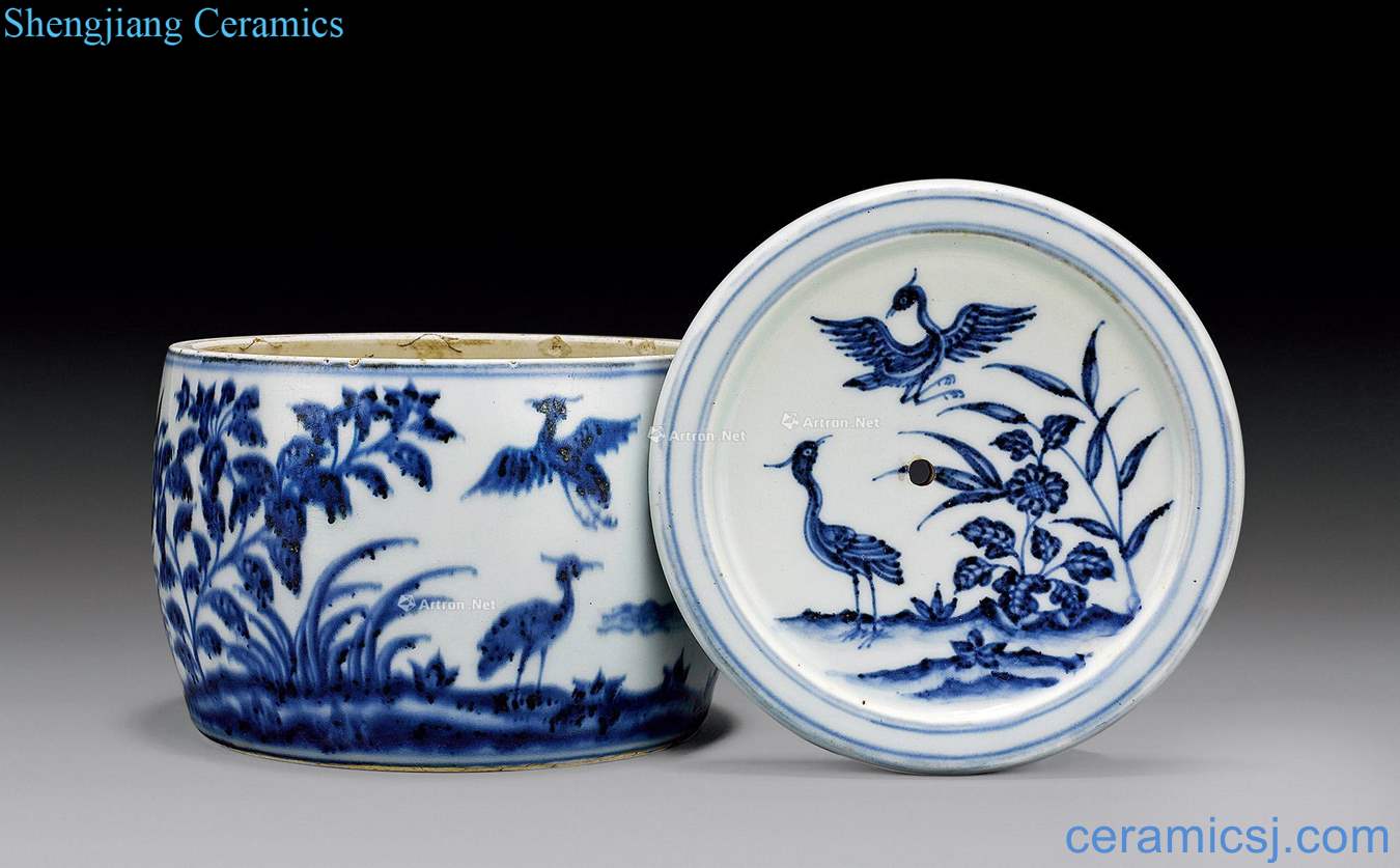 Ming xuande blue states nagisa waterfowl grain insect cans