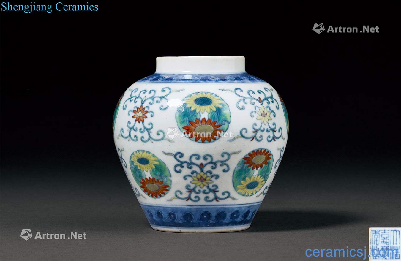 Qing jiaqing dou CaiTuan chrysanthemum grain tank