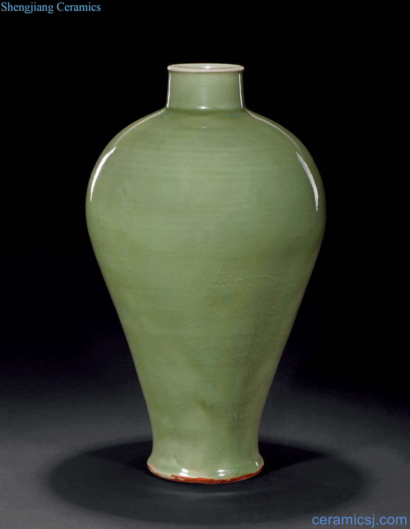 Ming yongle Longquan celadon plum bottle