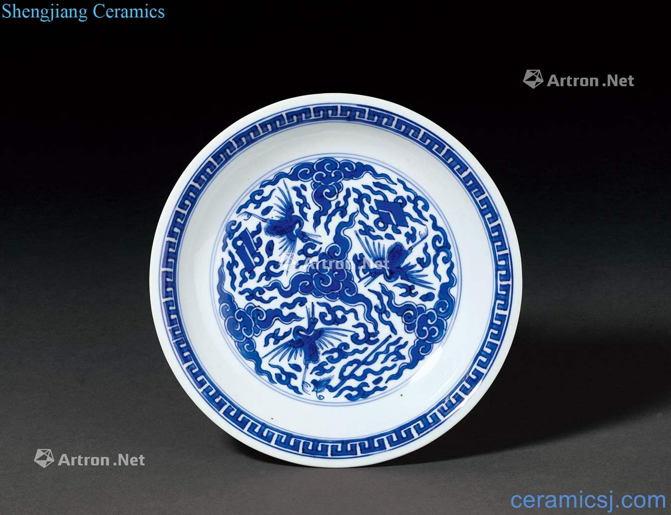 The qing emperor kangxi Blue and white James t. c. na was published treasure tray