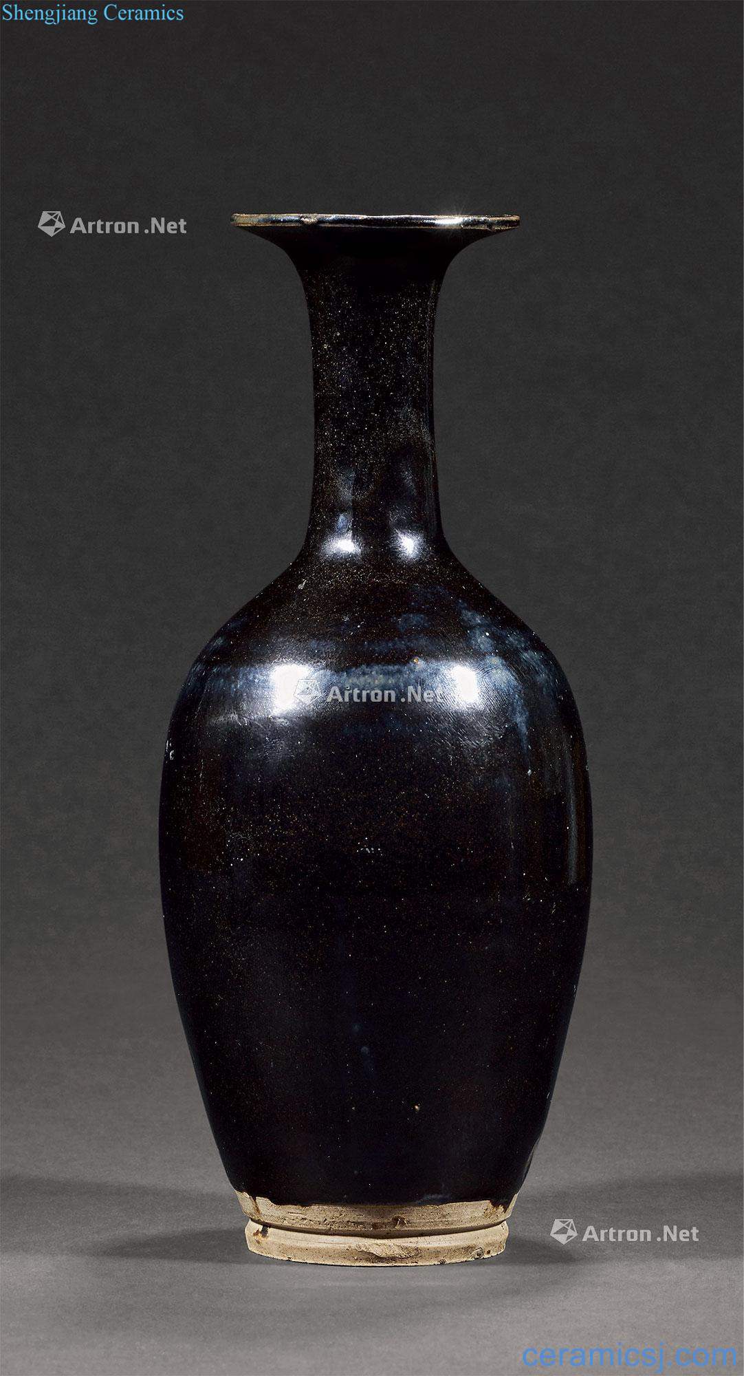 yuan The black glaze goddess of mercy bottle