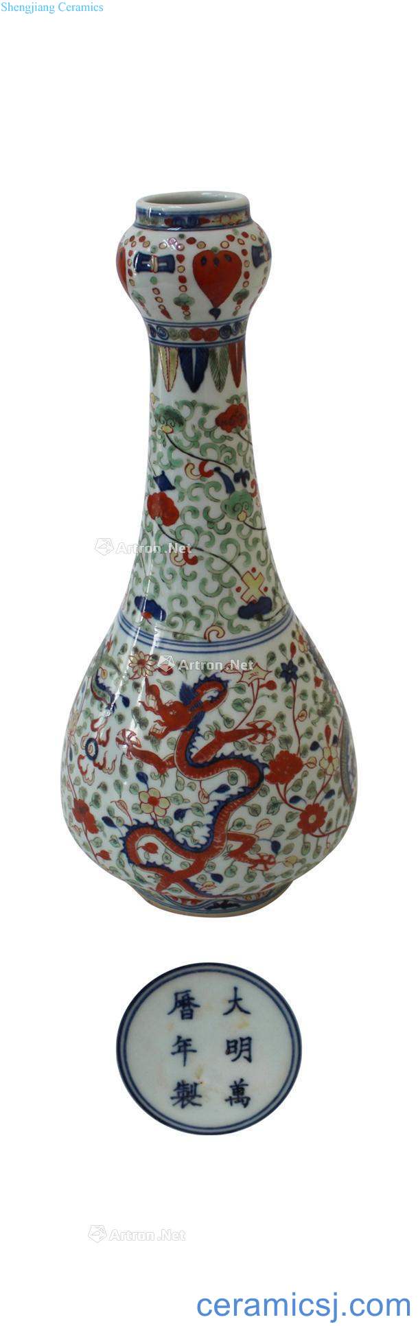 Colorful YunLongWen garlic bottle (a)