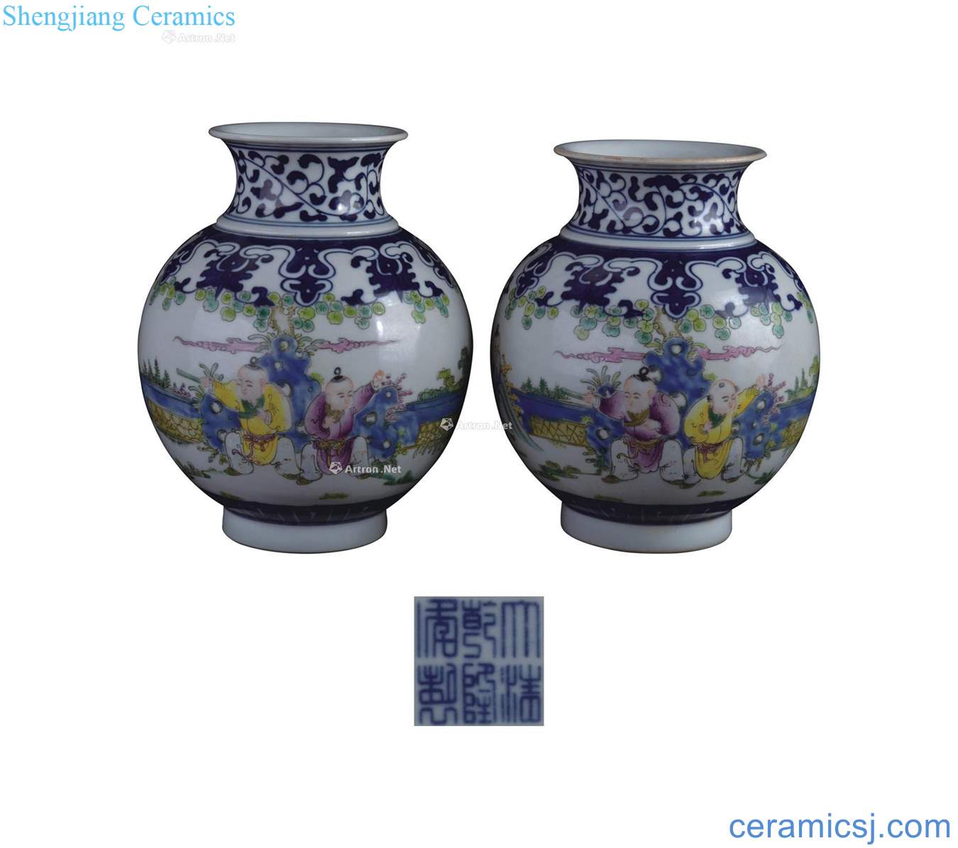 Qianlong pastel YingXiWen design (a)