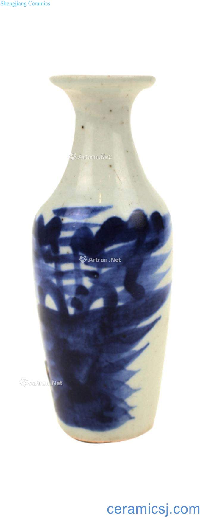 Early qing dynasty blue-and-white small bottle (a)