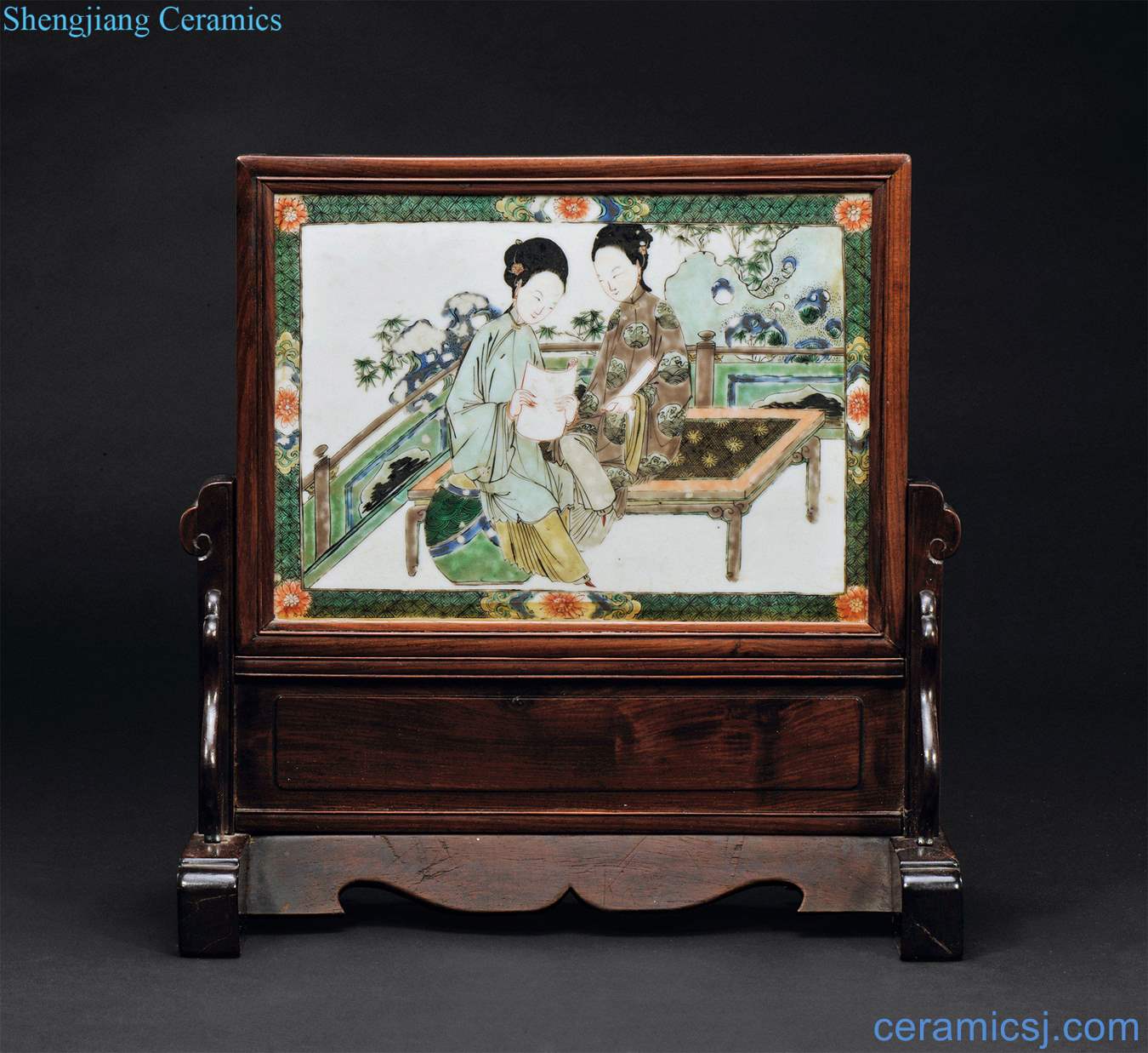 The qing emperor kangxi Colorful had plaque