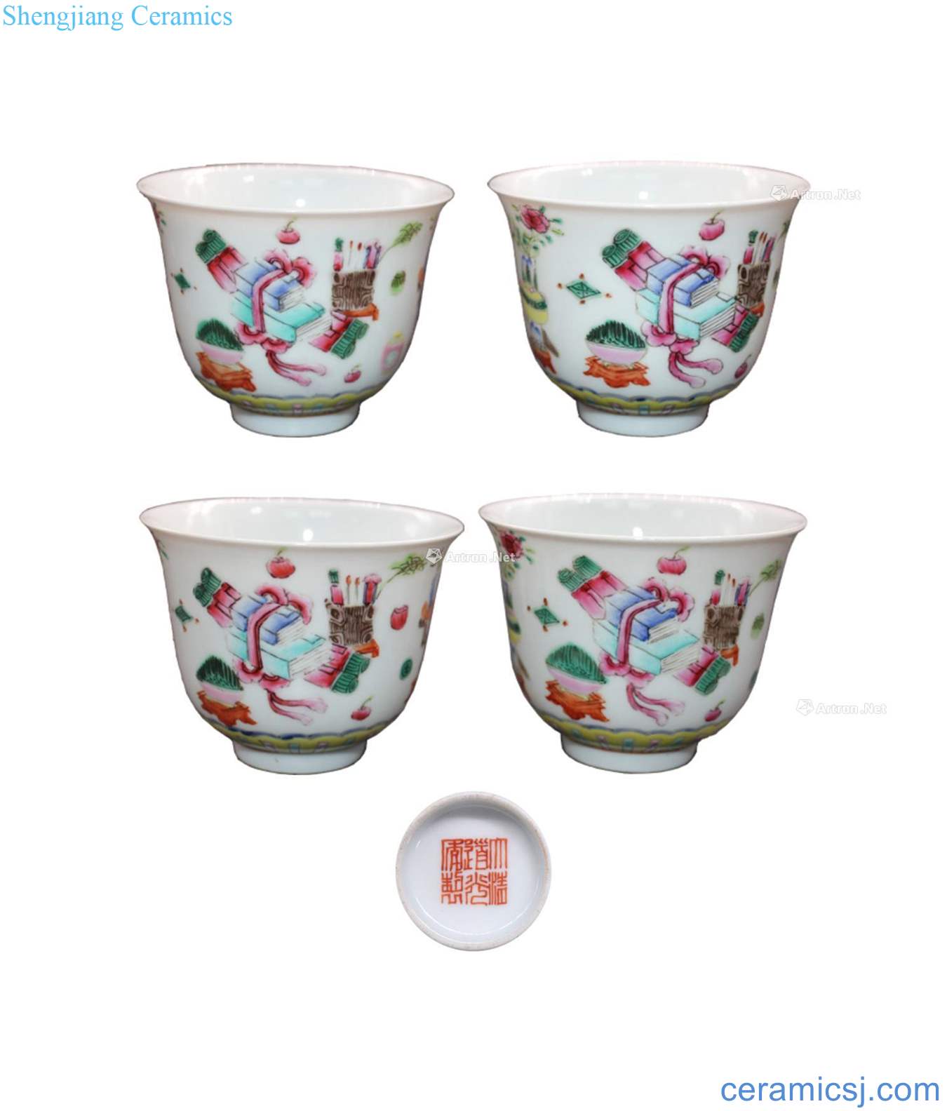 Pastel cup (four pieces a set)