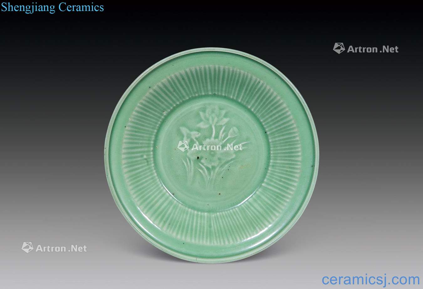 yuan Longquan celadon hand-cut lotus pond grain market