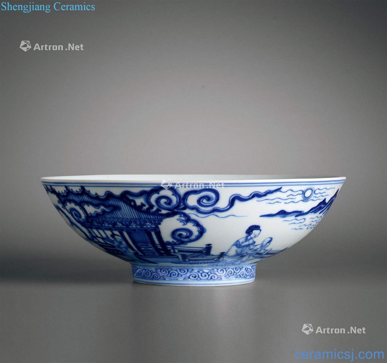 The qing emperor kangxi porcelain "hitom" dongpo poetic yard had a bowl